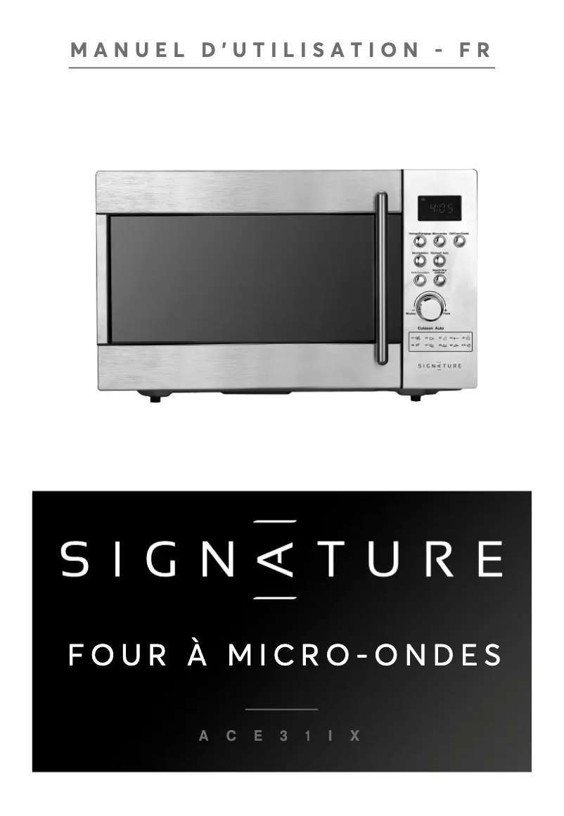 Página 1 del manual Manual de usuario Signature ACE31IX
