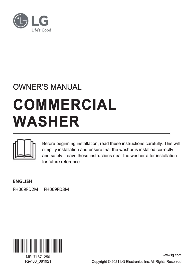 Página 1 del manual Manual de usuario LG FH069FD3M