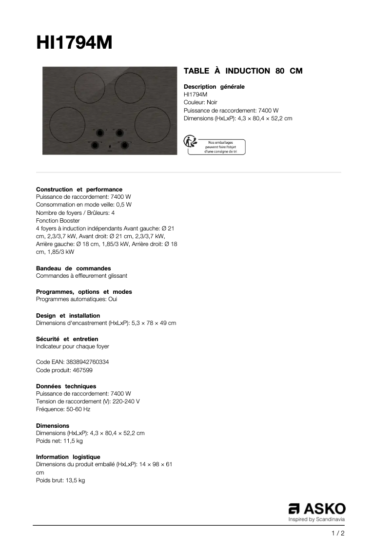 Imagen de la primera página del manual del dispositivo HI 1794 M