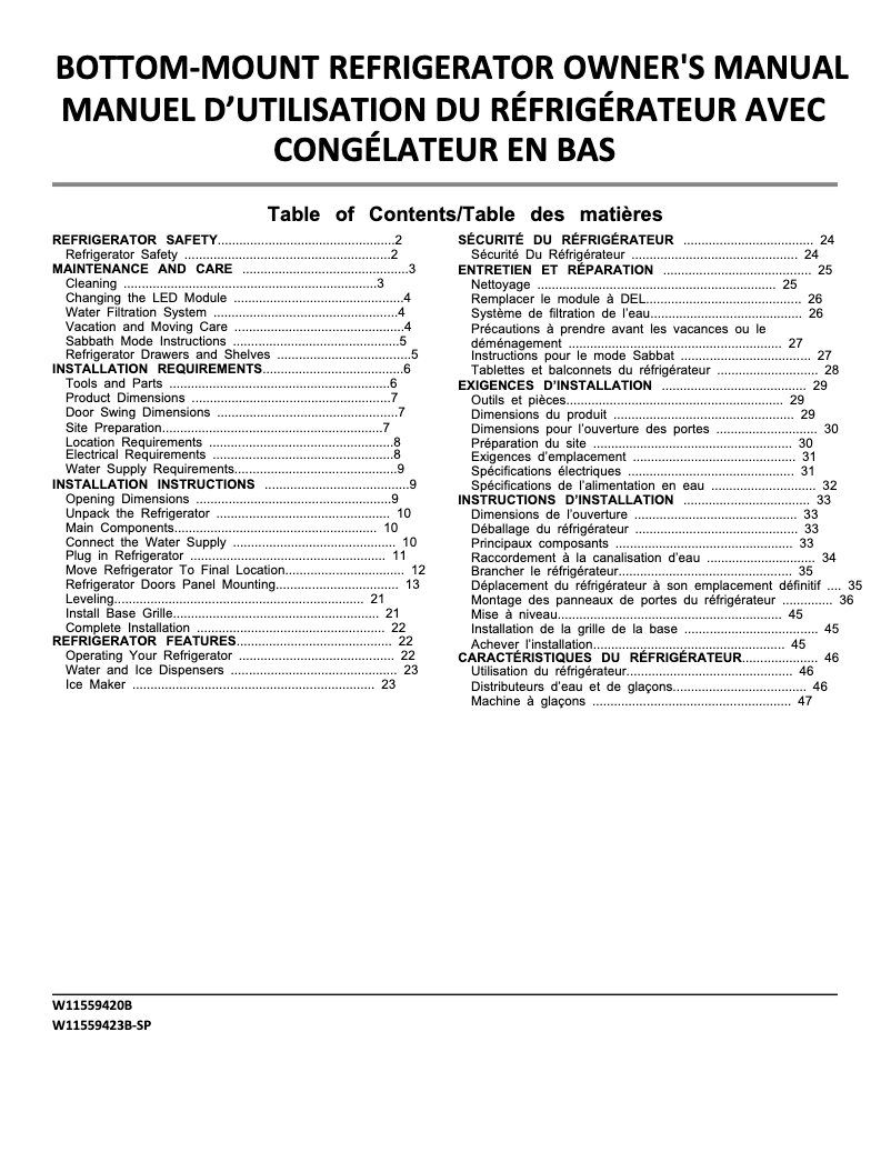 Página 1 del manual Manual de usuario JennAir JKCHL302ML