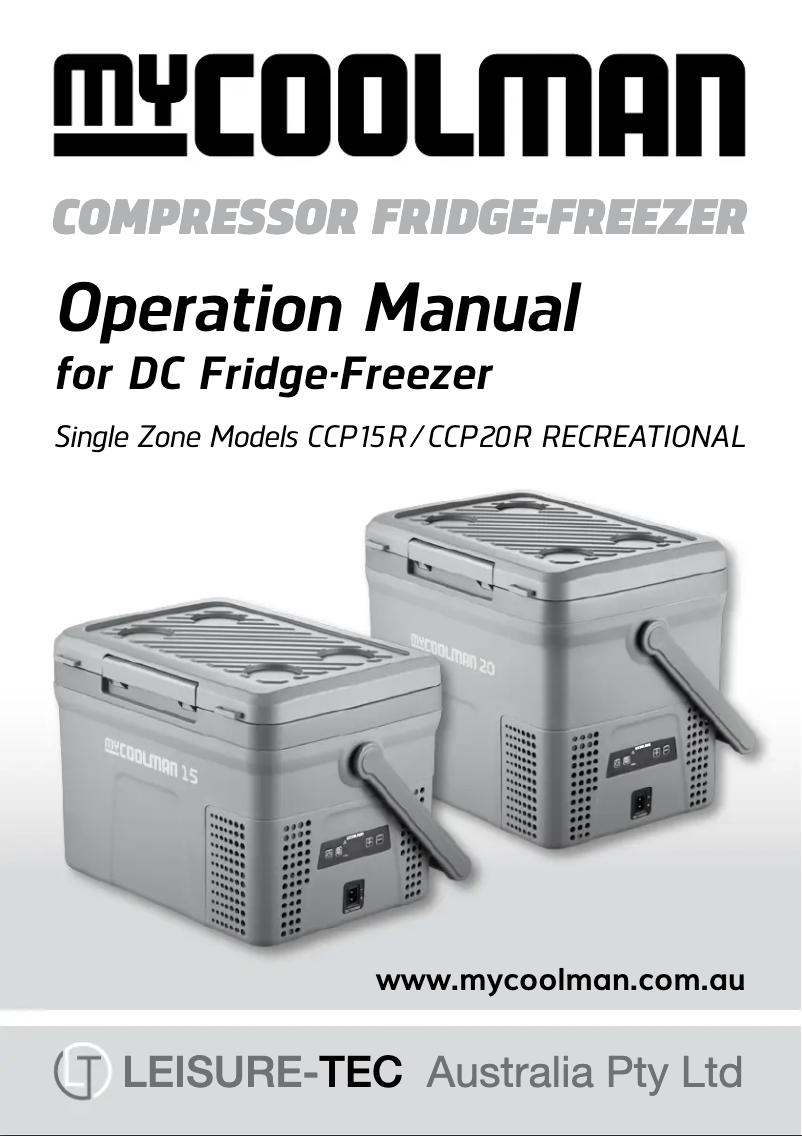 Imagen de la primera página del manual del dispositivo CCP15R