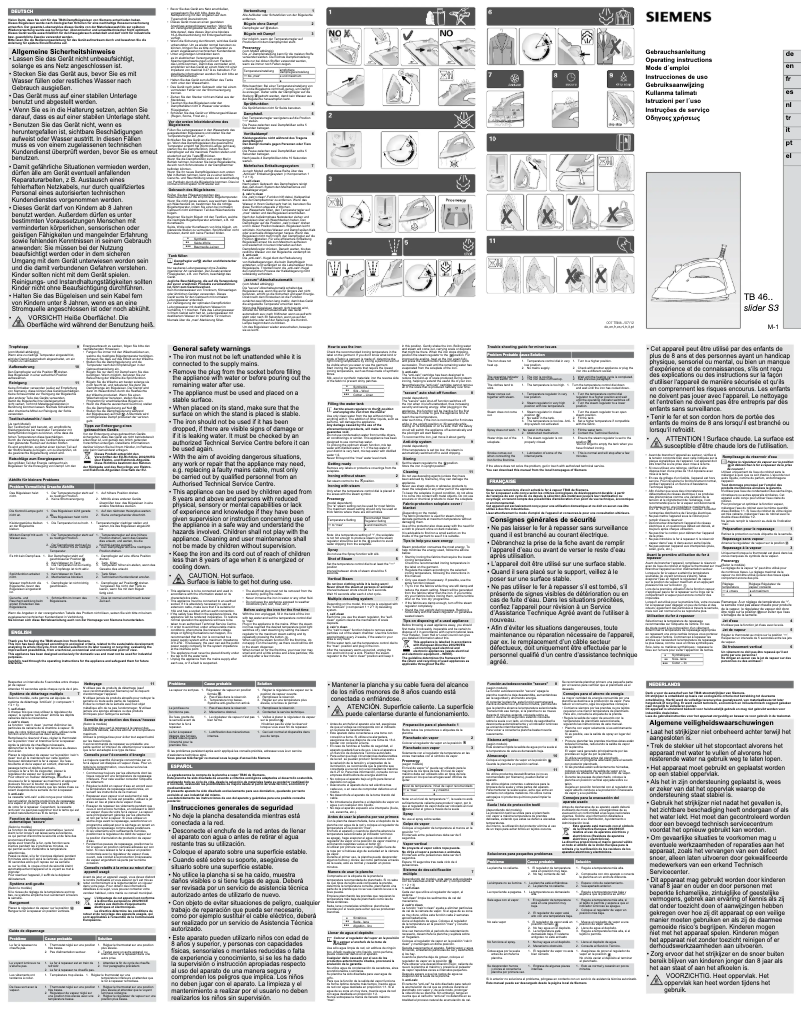Página nº 1 - Manual de usuario Siemens TB46130