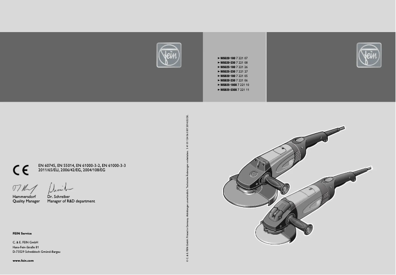 Imagen de la primera página del manual del dispositivo WSG 20-230