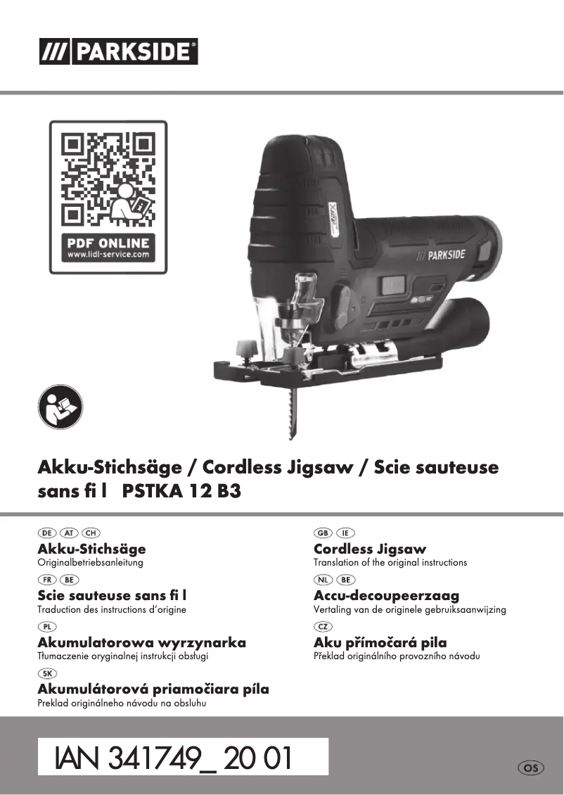 Imagen de la primera página del manual del dispositivo PSTKA 12 B3