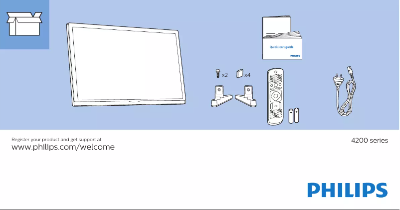 Imagen de la primera página del manual del dispositivo 24PFT4233S