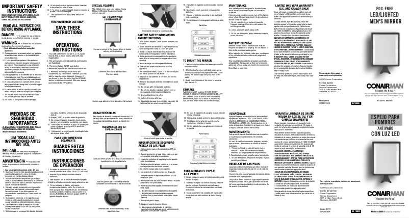 Imagen de la primera página del manual del dispositivo BEFF3