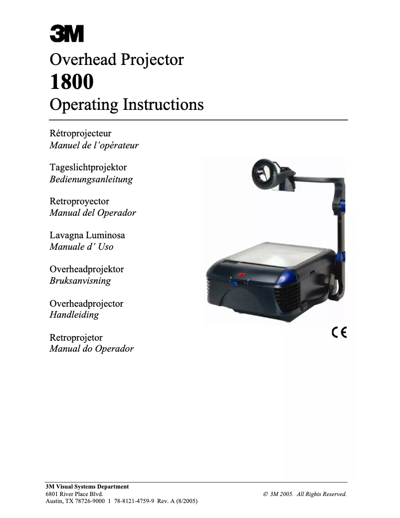 Imagen de la primera página del manual del dispositivo 1881