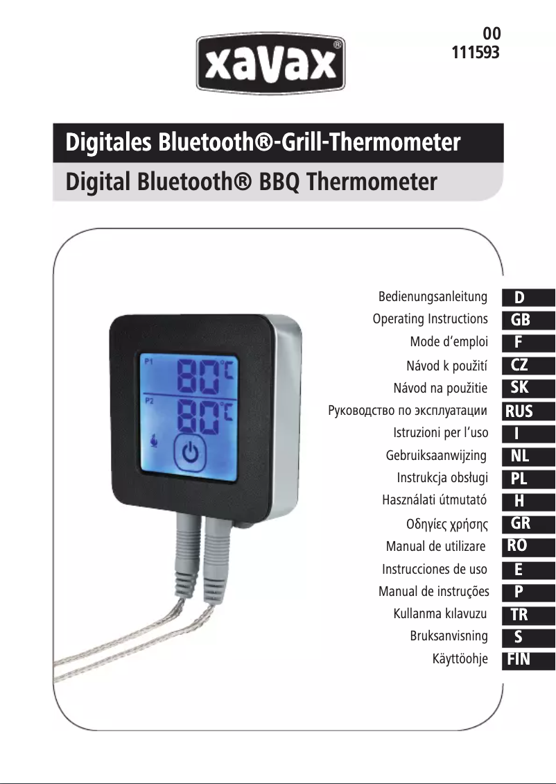 Imagen de la primera página del manual del dispositivo 00111593