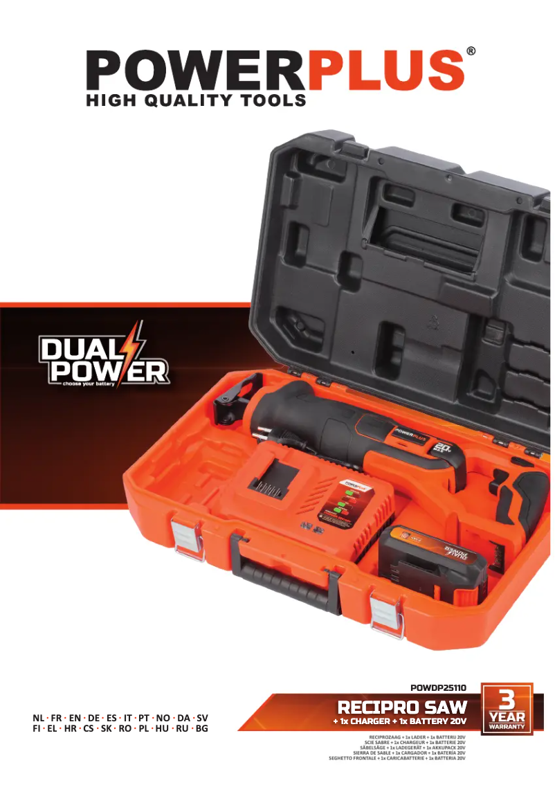 Imagen de la primera página del manual del dispositivo POWDP25110