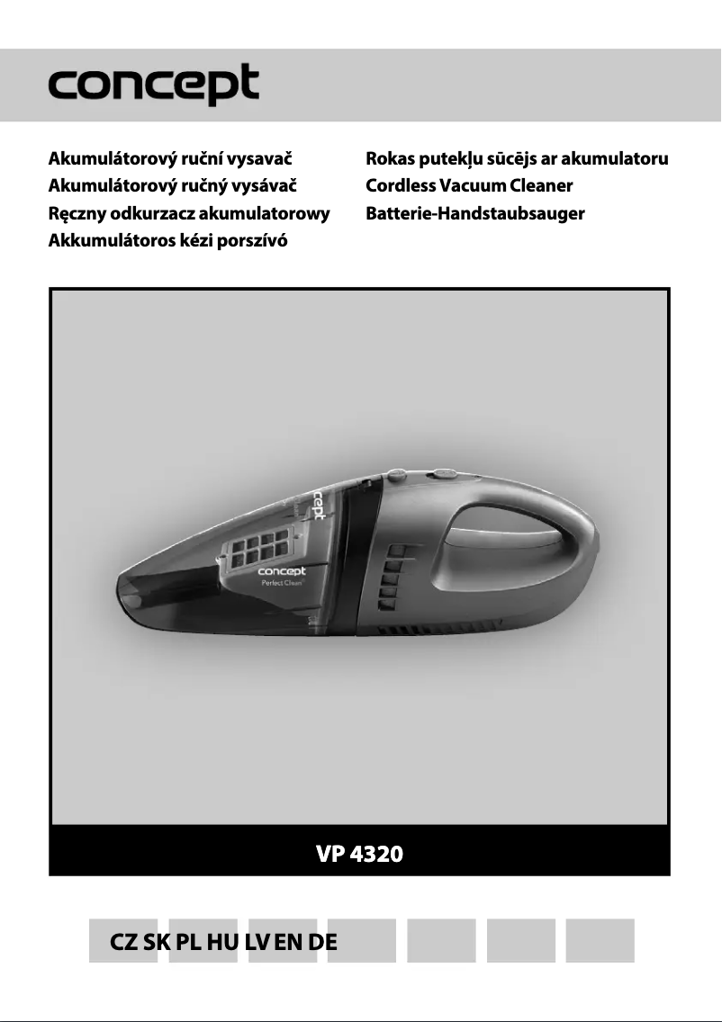 Página 1 del manual Manual de usuario Concept VP-4320