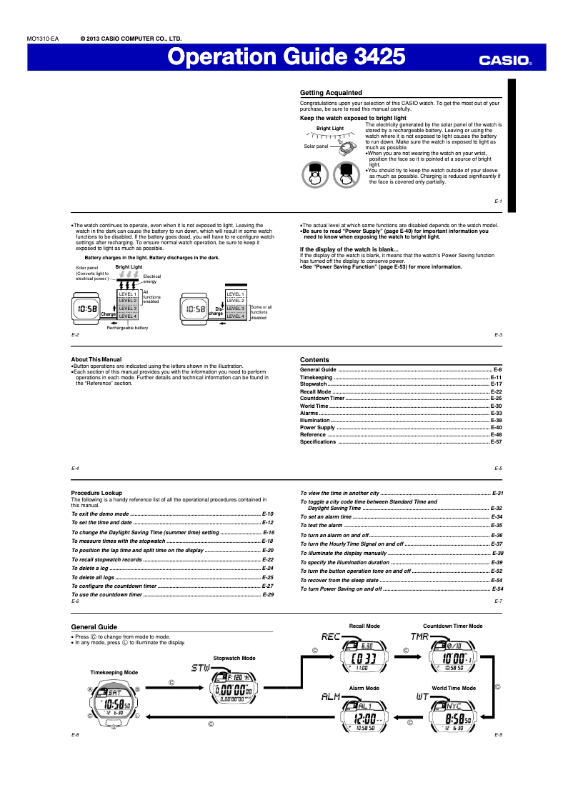 Imagen de la primera página del manual del dispositivo 3425
