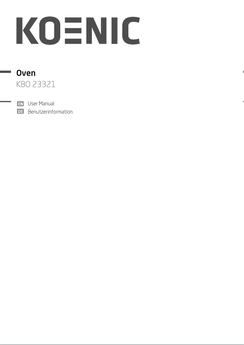 Página 1 del manual Manual de usuario Koenic KBC 23311