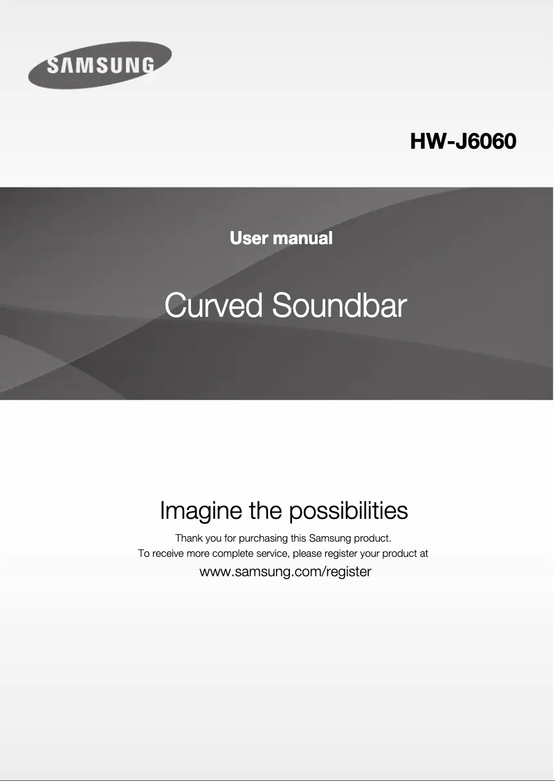 Imagen de la primera página del manual del dispositivo HW-J6060X
