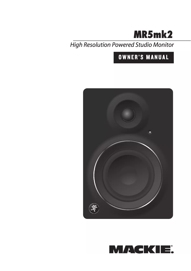 Imagen de la primera página del manual del dispositivo MR5mk2