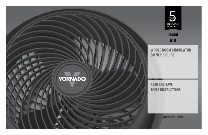 Página nº 1 - Manual de usuario Vornado 610DC