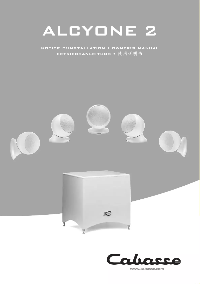 Imagen de la primera página del manual del dispositivo Alcyone 2
