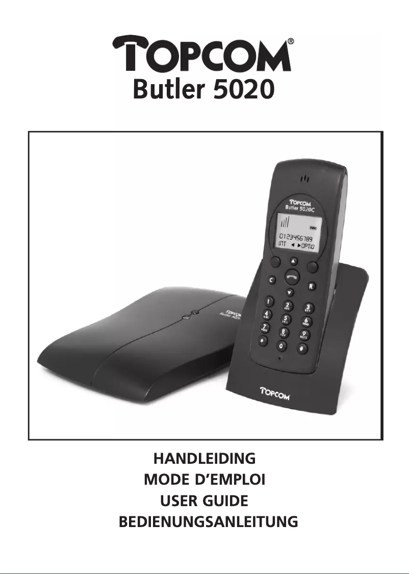 Imagen de la primera página del manual del dispositivo Butler 5020
