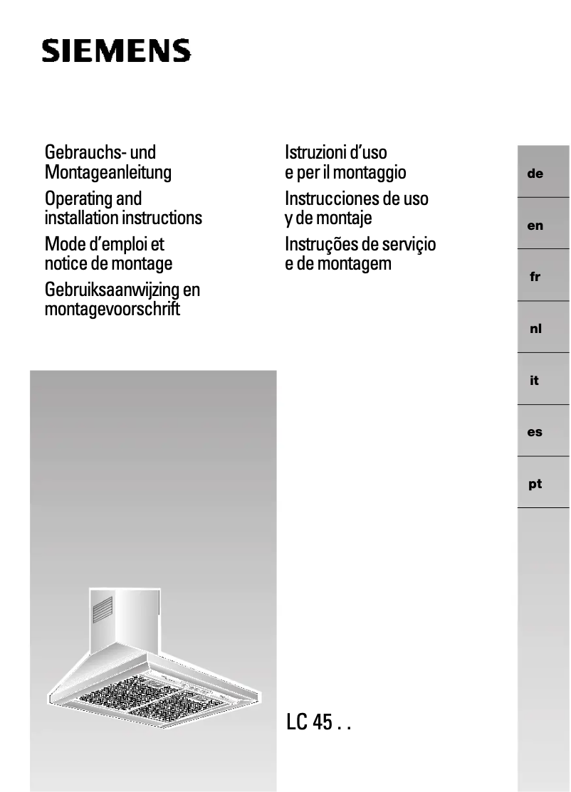 Imagen de la primera página del manual del dispositivo LC957WA20