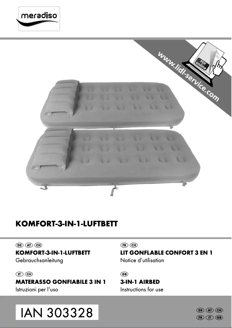 Imagen de la primera página del manual del dispositivo IAN 303328