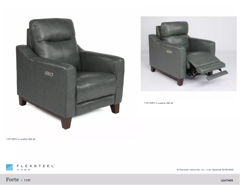 Página 1 del manual Manual de usuario Flexsteel Forte 1197-50PH