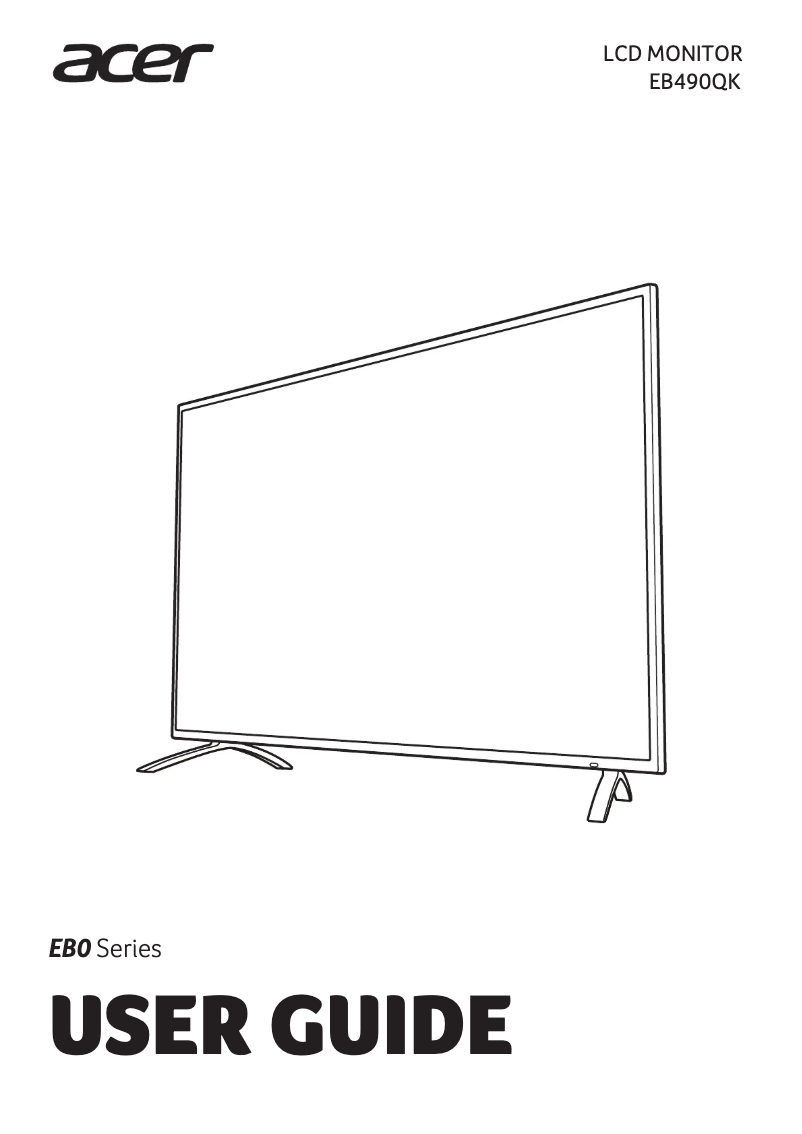 Página nº 1 - Guía de inicio rápido Acer EB490QK