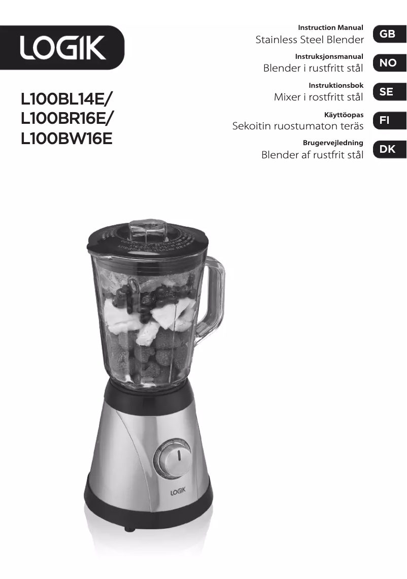 Imagen de la primera página del manual del dispositivo L100BW16E