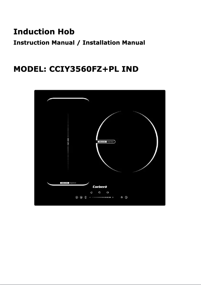 Página 1 del manual Manual de usuario Corbero CCIY3560FZ