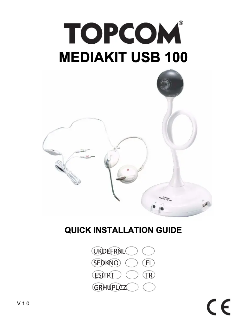 Página 1 del manual Manual de usuario Topcom Mediakit USB 100