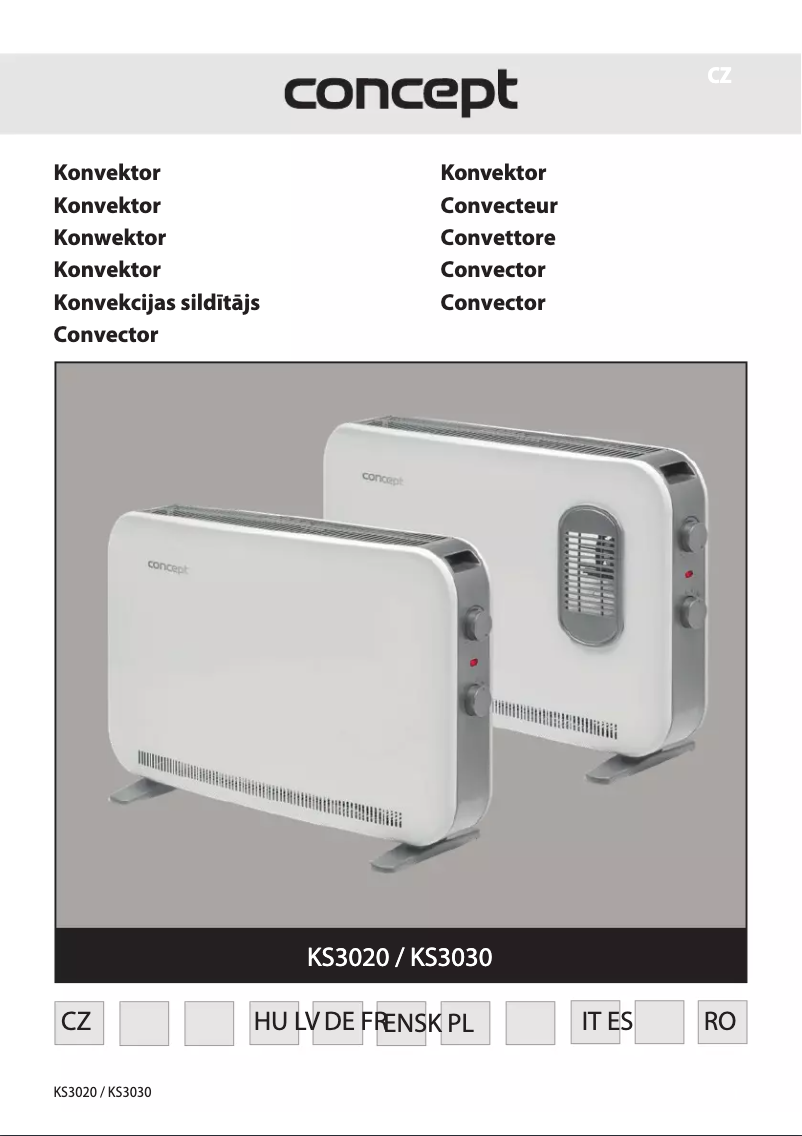 Página 1 del manual Manual de usuario Concept KS3030