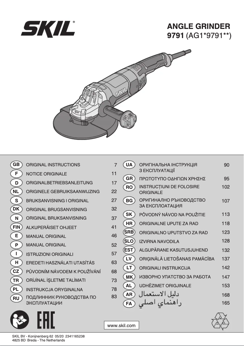 Imagen de la primera página del manual del dispositivo 9791 AB