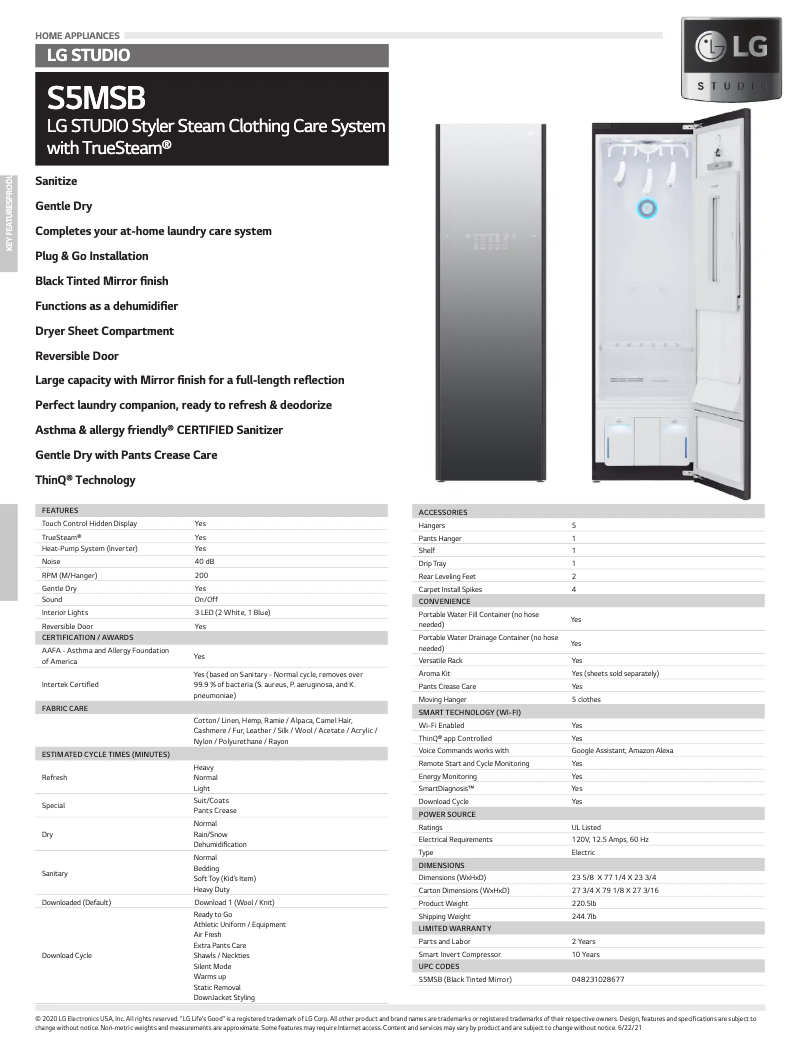 Imagen de la primera página del manual del dispositivo S5MSB