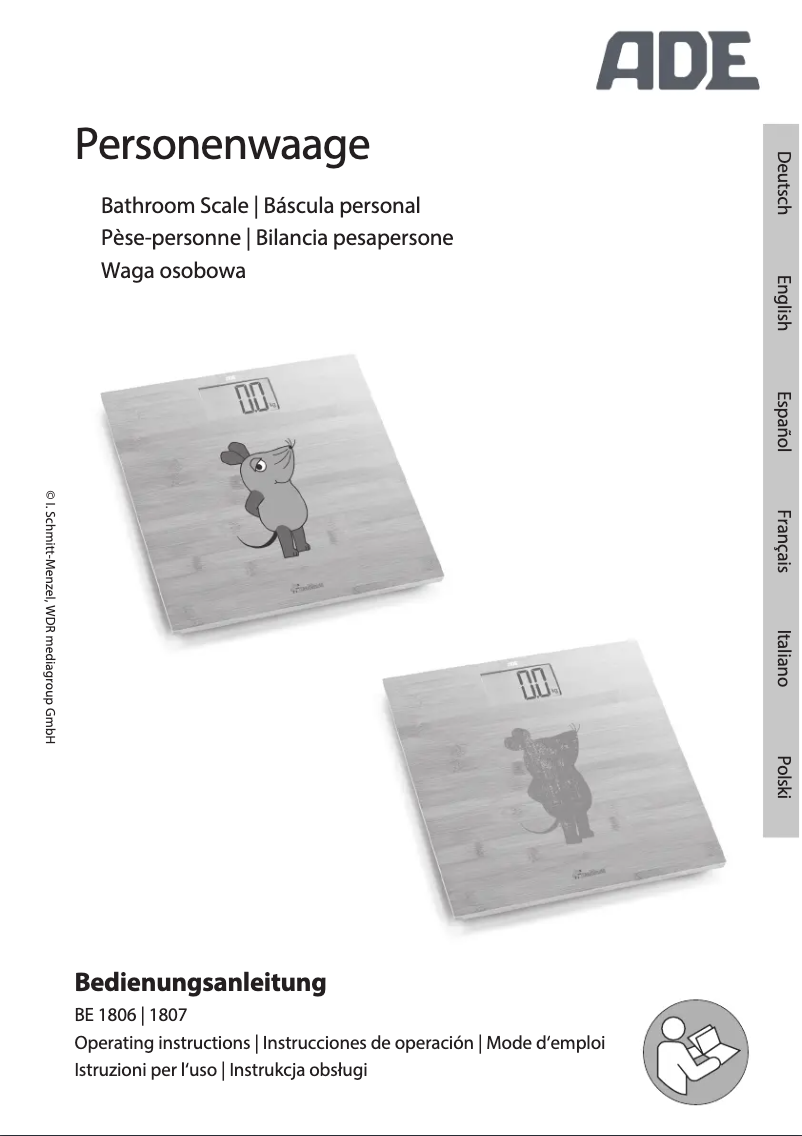 Imagen de la primera página del manual del dispositivo BE 1806