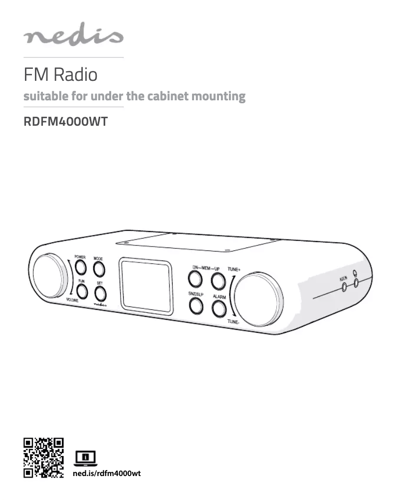 Imagen de la primera página del manual del dispositivo RDFM4000WT