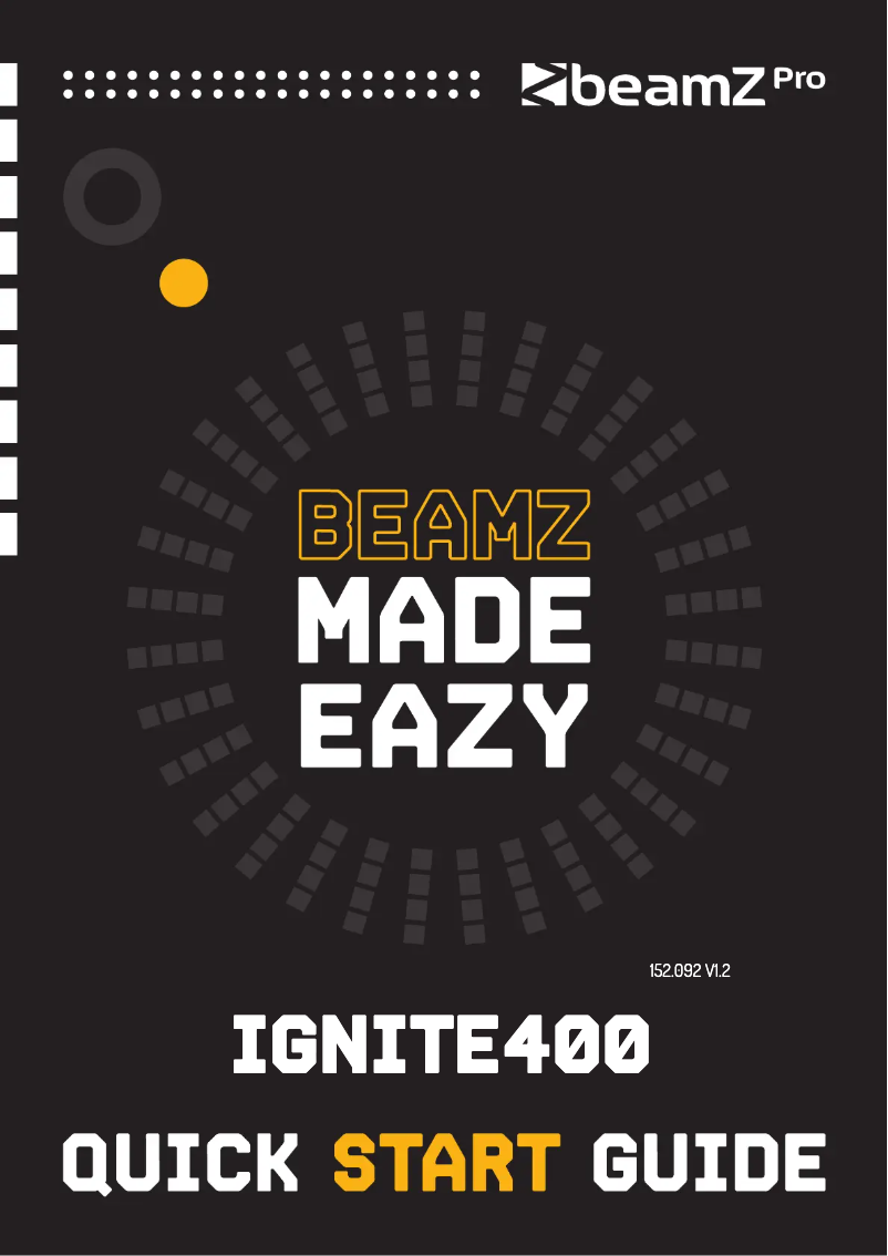 Página 1 del manual Guía de inicio rápido BeamZ IGNITE400