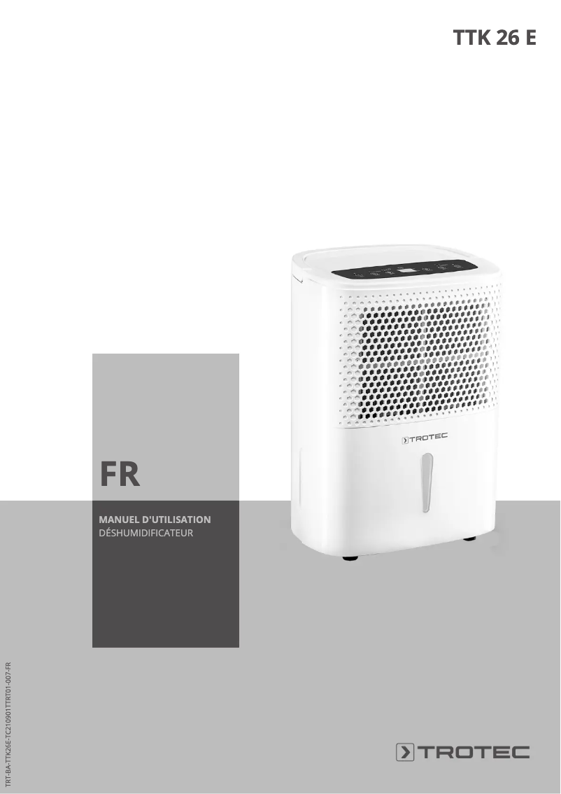 Imagen de la primera página del manual del dispositivo TTK 26 E