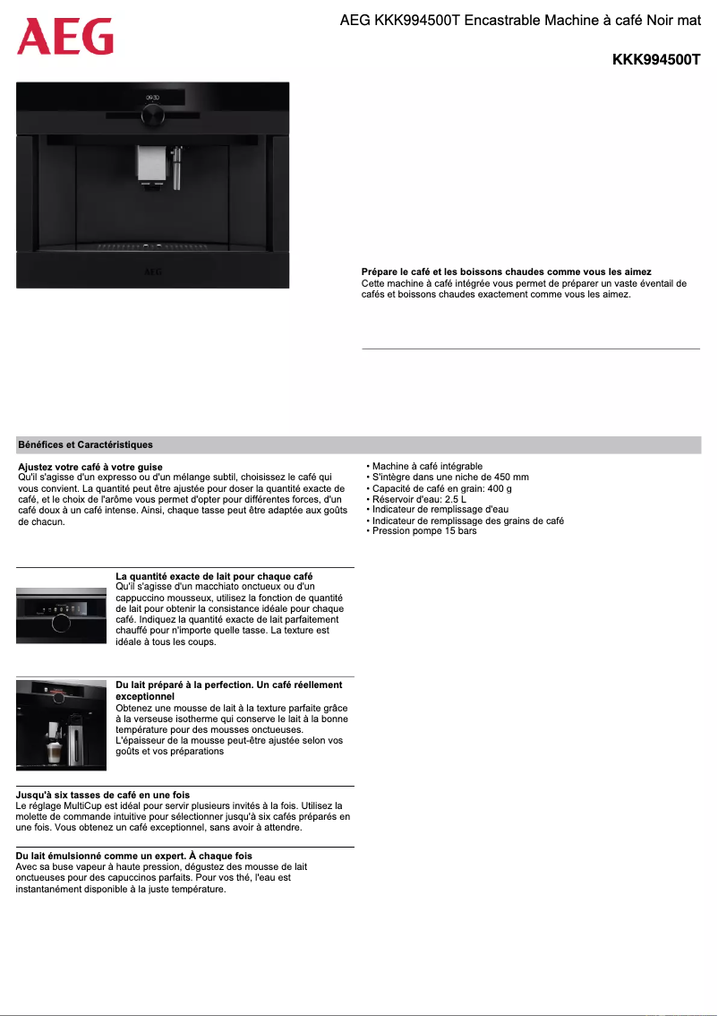 Imagen de la primera página del manual del dispositivo KKK994500T