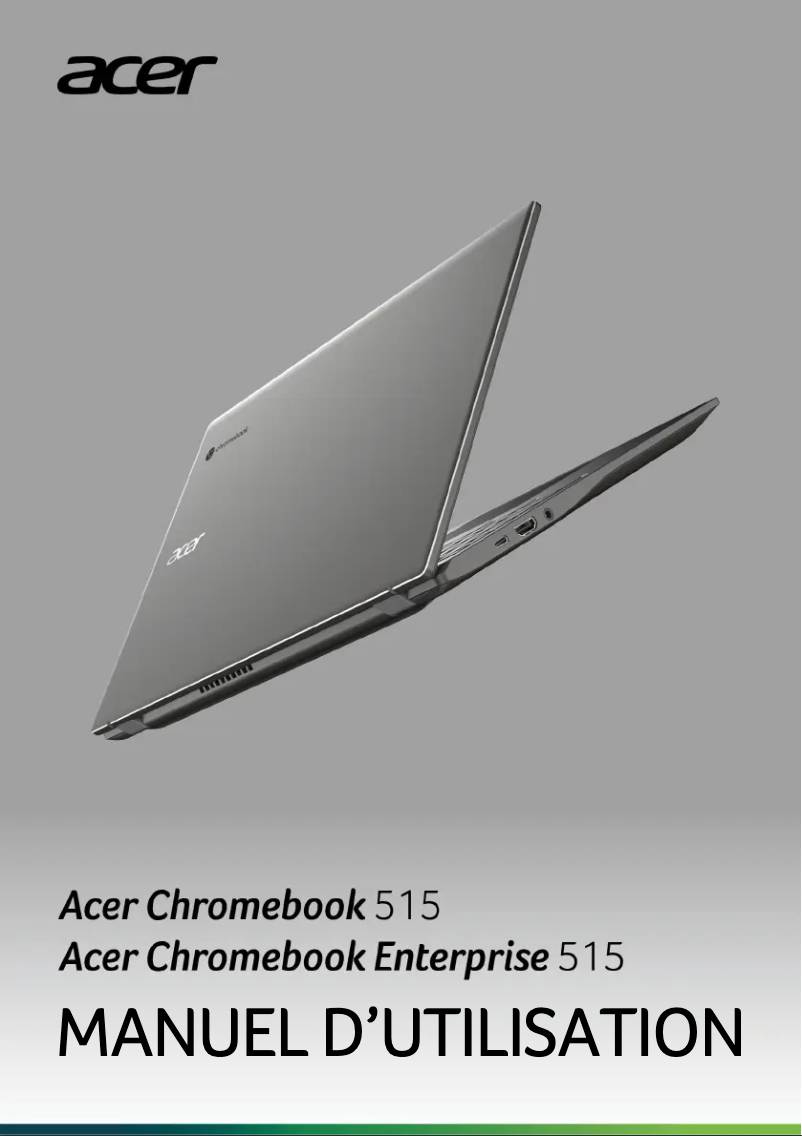 Imagen de la primera página del manual del dispositivo Chromebook 515