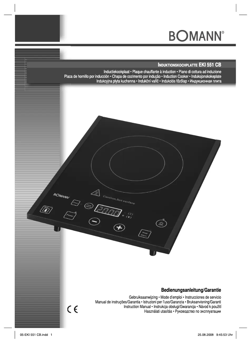 Imagen de la primera página del manual del dispositivo EKI 551
