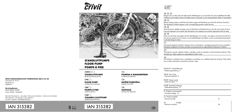 Página 1 del manual Manual de usuario Crivit IAN 315382