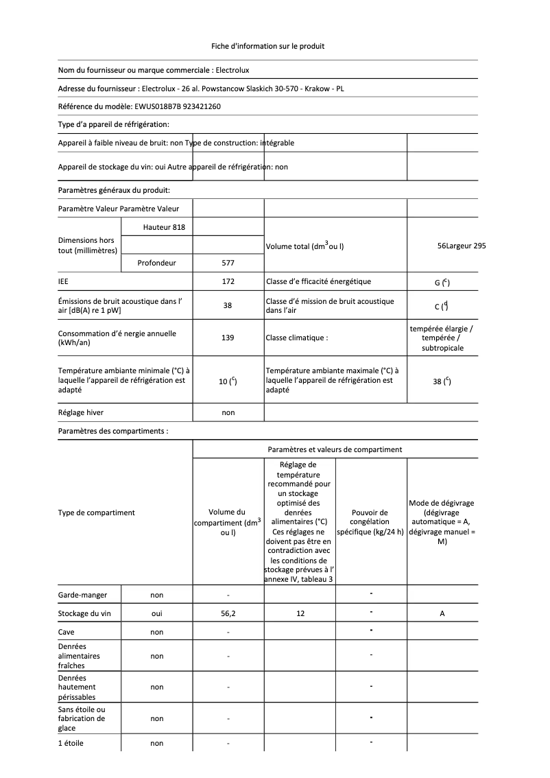 Imagen de la primera página del manual del dispositivo EWUS018B7B