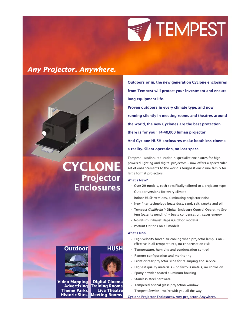 Imagen de la primera página del manual del dispositivo Cyclone 8500