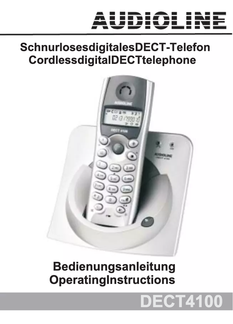 Página 1 del manual Manual de usuario Audioline DECT 4100