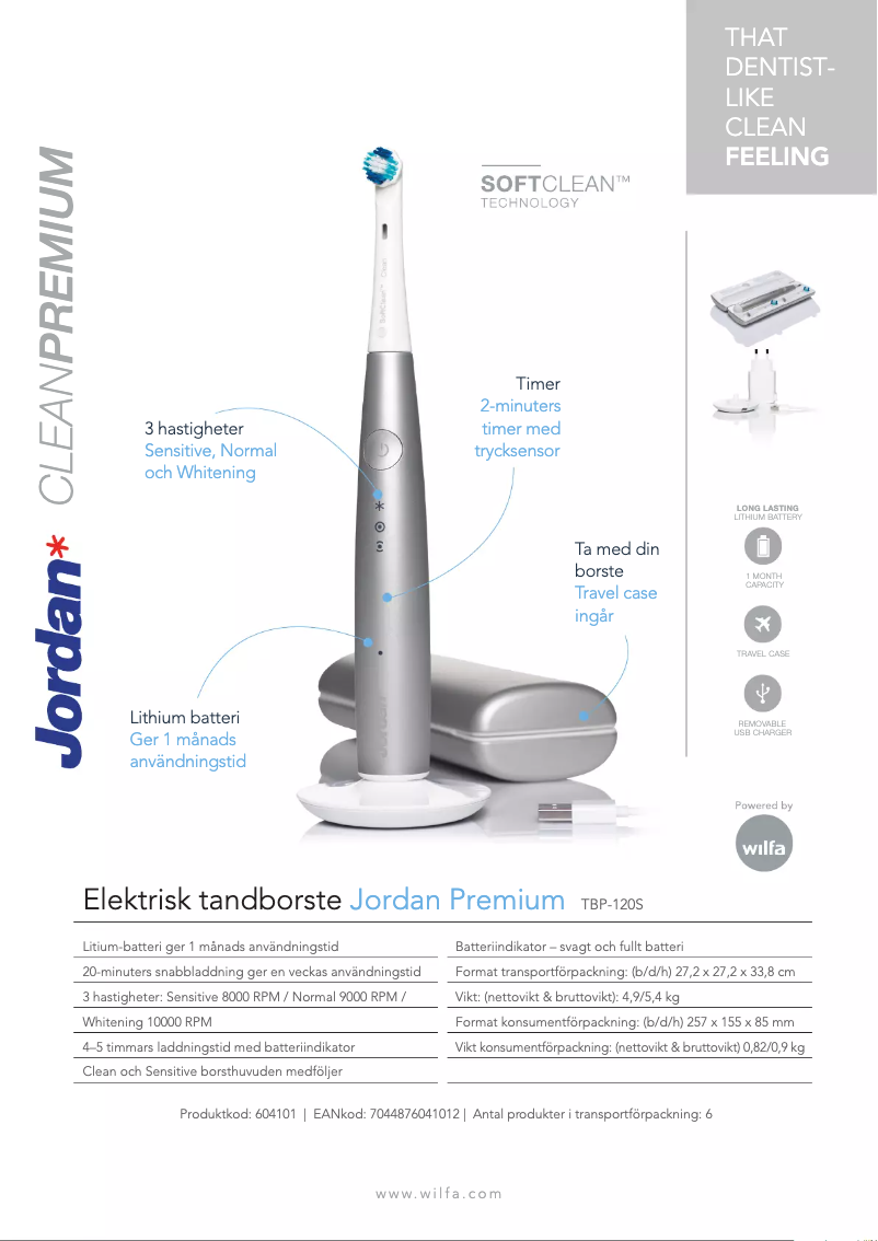 Imagen de la primera página del manual del dispositivo Clean Premium