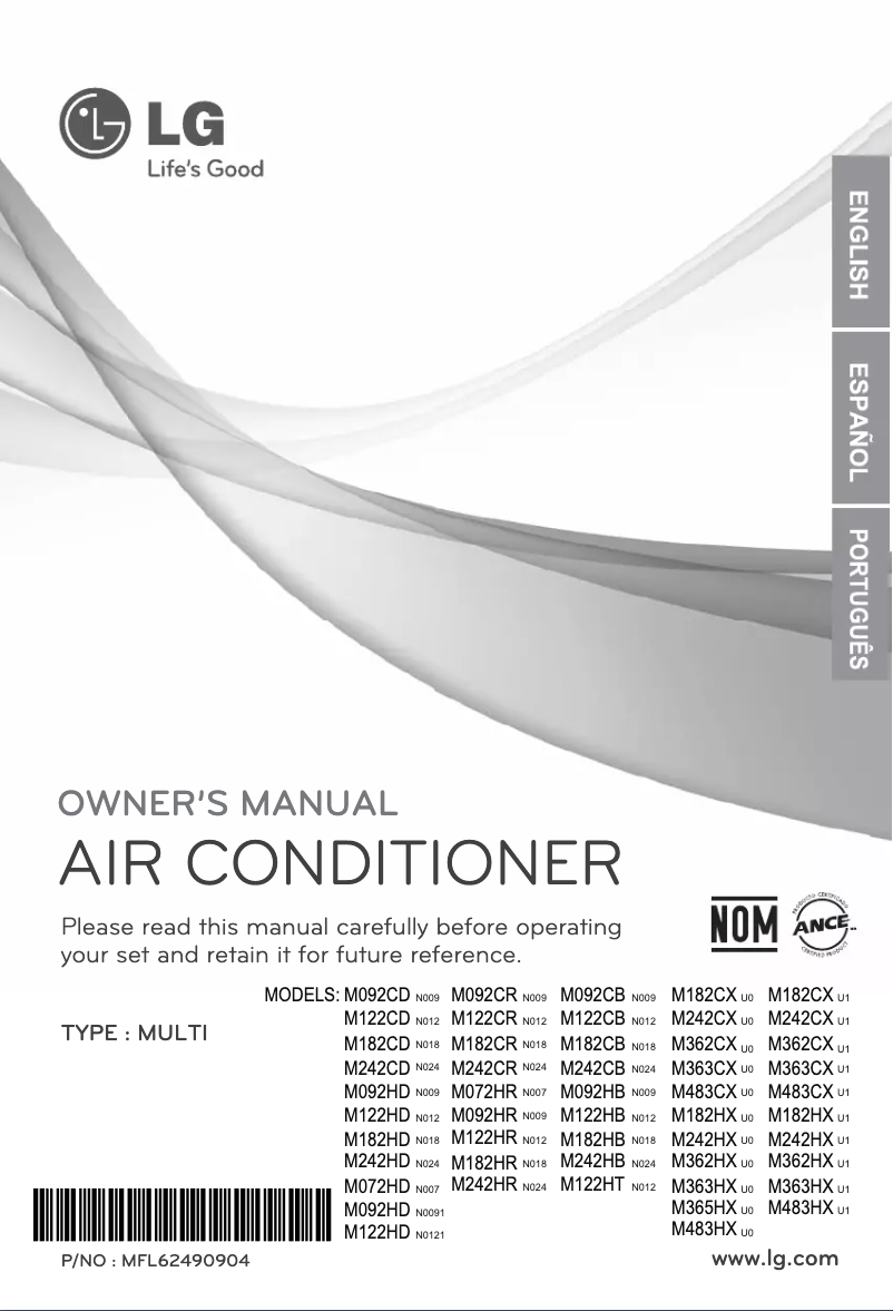 Página 1 del manual Manual de usuario LG M182CB