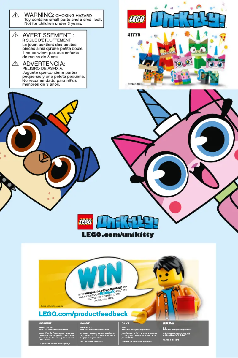 Imagen de la primera página del manual del dispositivo Unikitty 41775