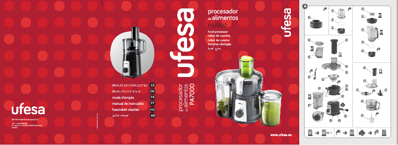 Imagen de la primera página del manual del dispositivo PA7000