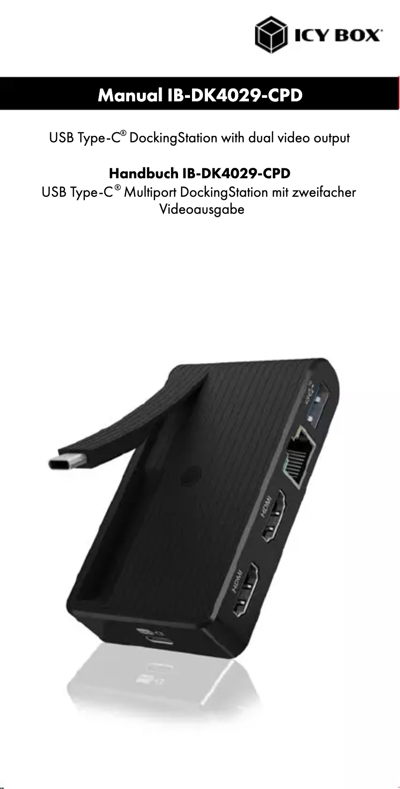 Página nº 1 - Manual de usuario Raidsonic IB-DK4029-CPD