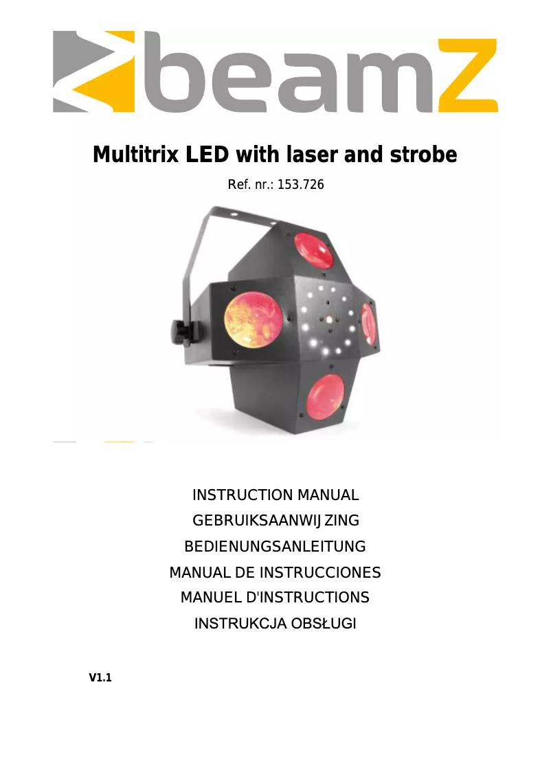 Imagen de la primera página del manual del dispositivo Multitrix