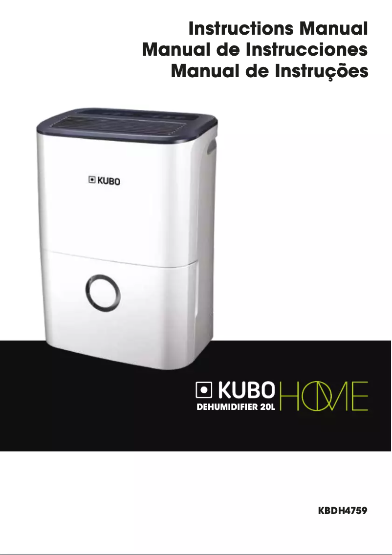 Imagen de la primera página del manual del dispositivo KBDH4759