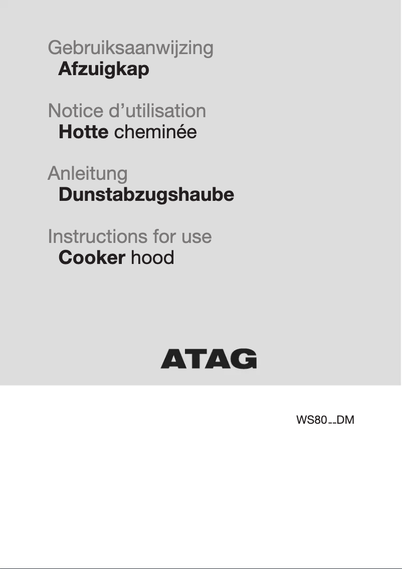 Página 1 del manual Manual de usuario Atag WS8012DM